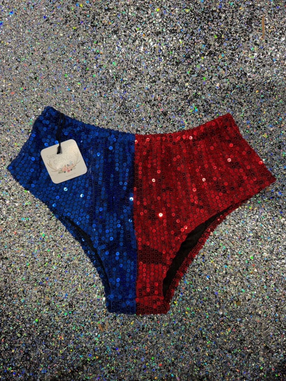 Harley Quinn sequin shorts